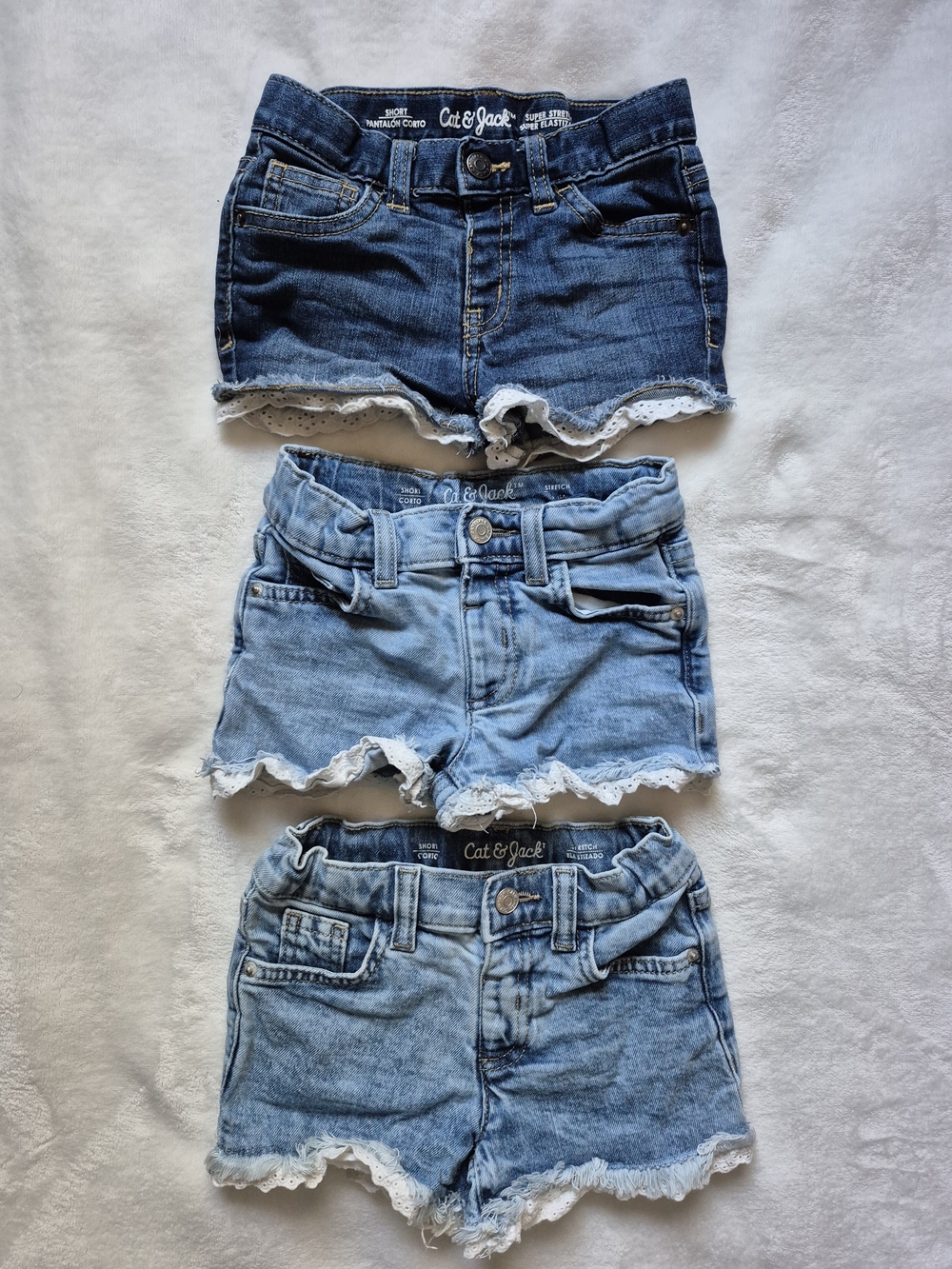 Cat & Jack Toddler 4T Denim Shorts - Blue Wash